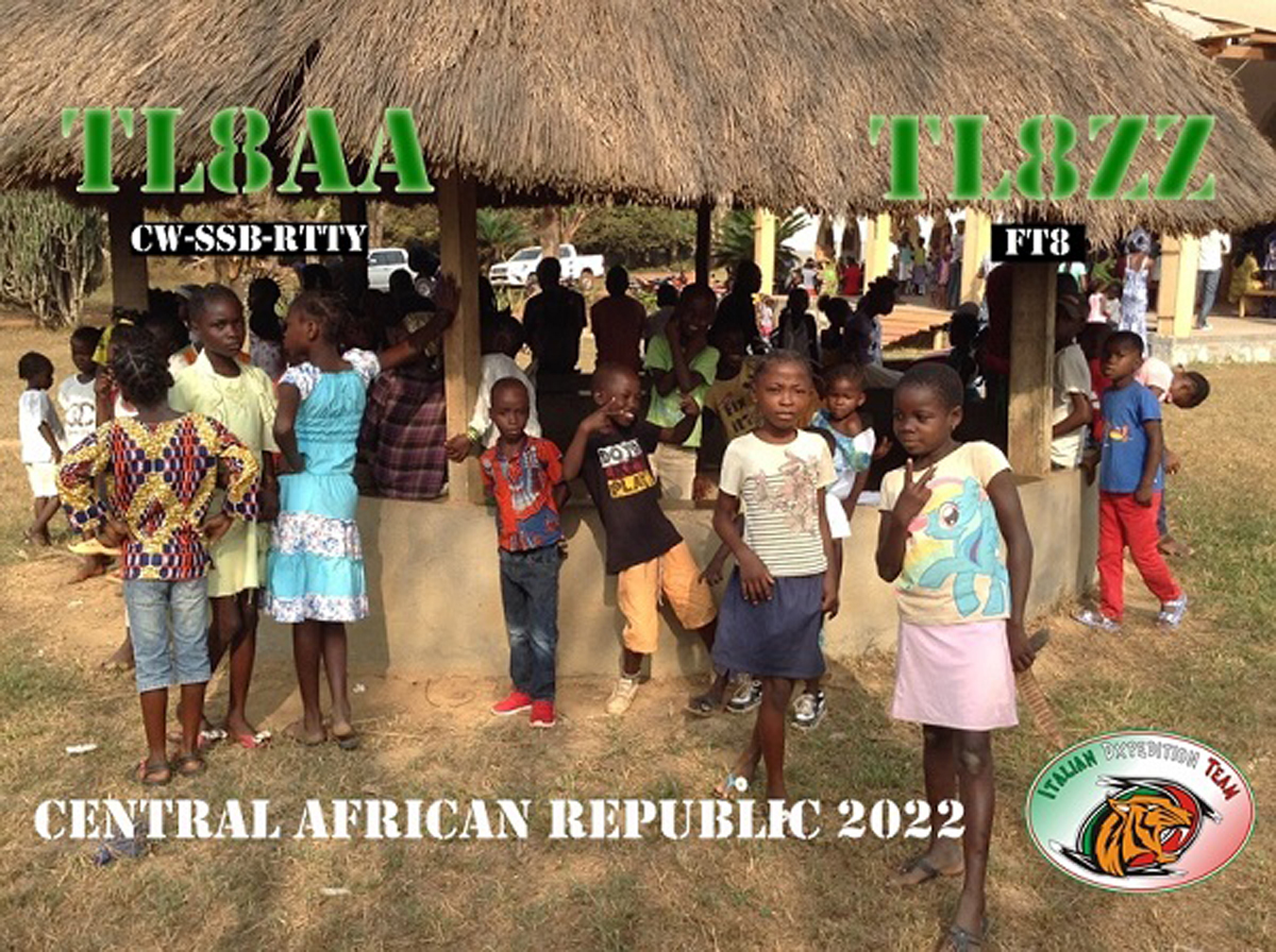TL8AA e TL8ZZ Central African Republic saranno attivi in FT8