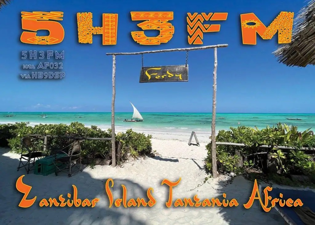 5H3FM Zanzibar saranno attivi in FT8
