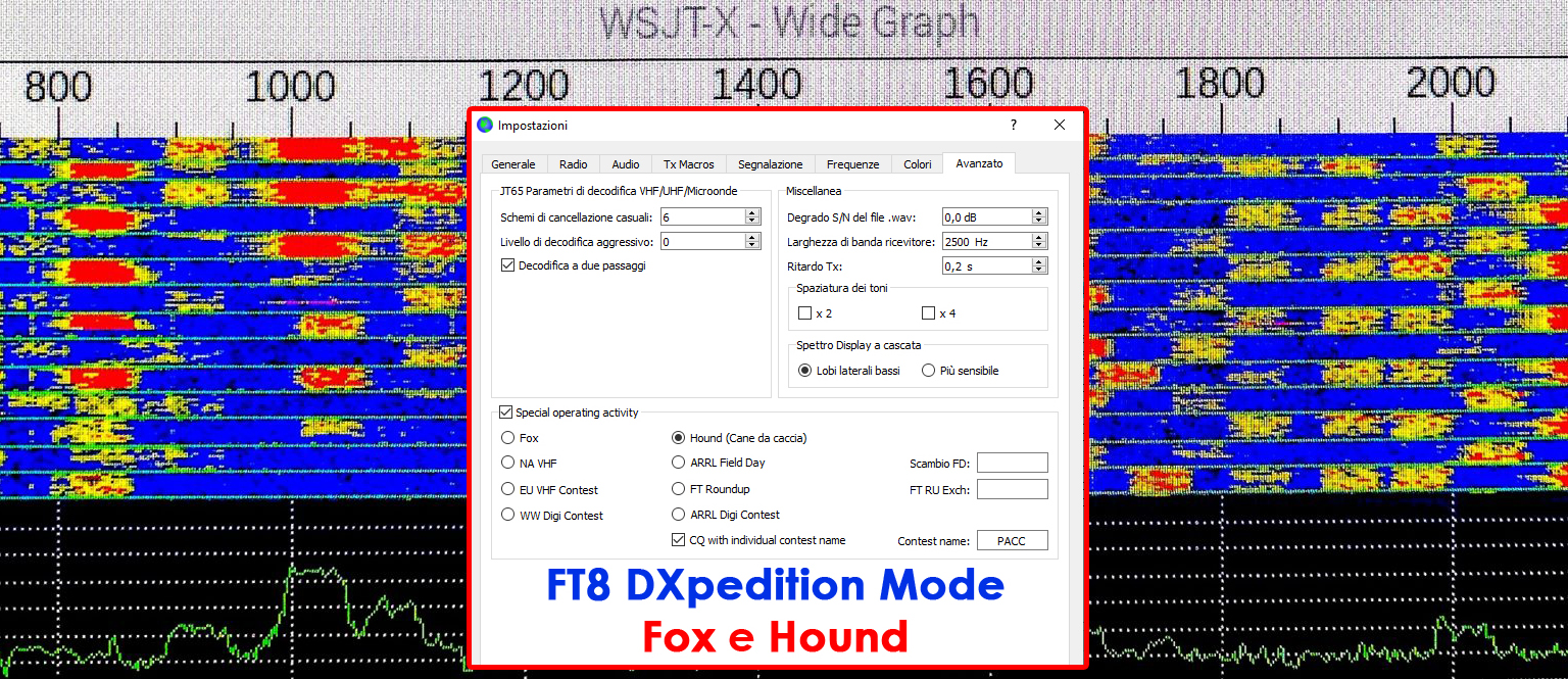 Guida WSJT-X FT8 DXpedition Mode – Fox e Hound
