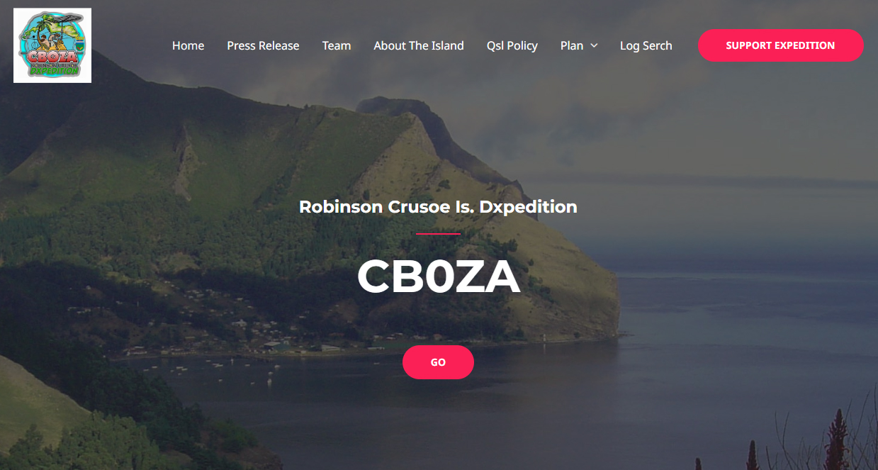 CB0ZA Robinson Crusoe Island saranno attivi in FT8